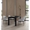 Manhattan Comfort 5-Piece Rockaway 70.86 Dining Set with 4 Carrington Chairs in Black and Light Grey 4-DT02DC089AR-BKLG - alternate 1